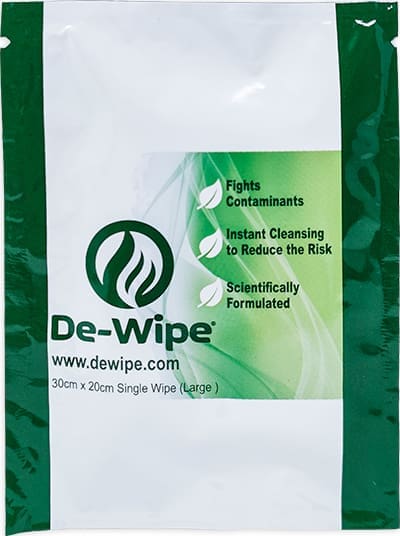 De-Wipe Individual wipes